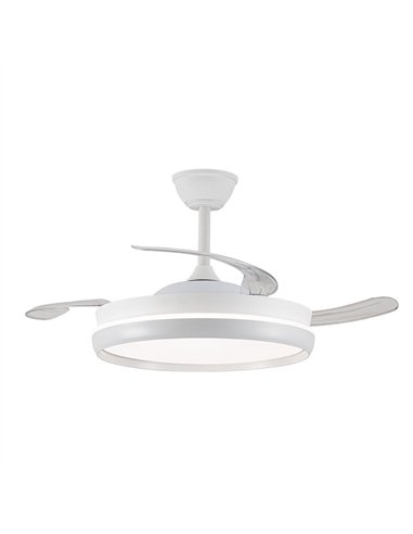 Ventilador LED aspas retráctiles Charly Evo 72W 7920Lm CCT Dim Smart