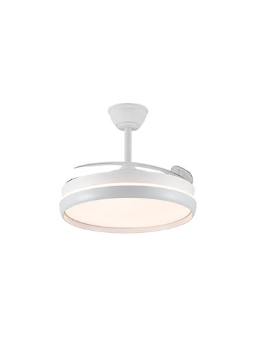 Ventilador LED aspas retráctiles Charly Evo 72W 7920Lm CCT Dim Smart
