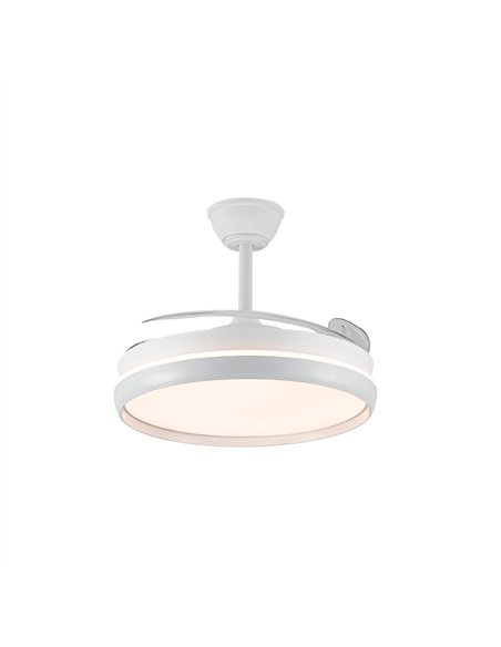 Ventilador LED aspas retráctiles Charly Evo 72W 7920Lm CCT Dim Smart