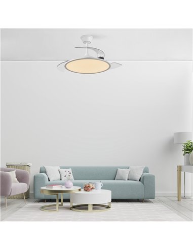 Ventilador LED aspas plegables Trident 72W 7920Lm CCT