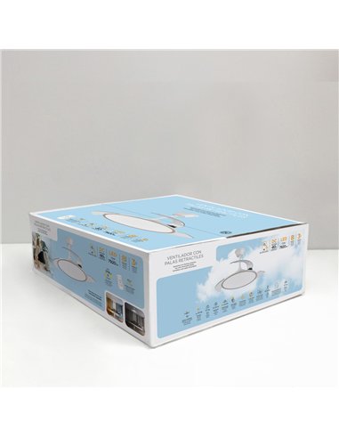 Ventilador LED aspas plegables Trident 72W 7920Lm CCT