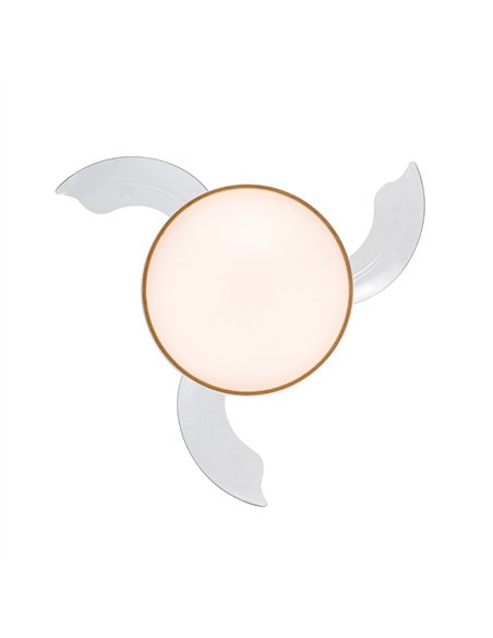 Ventilador LED aspas retráctiles Paneco 45W 4400Lm CCT Dim