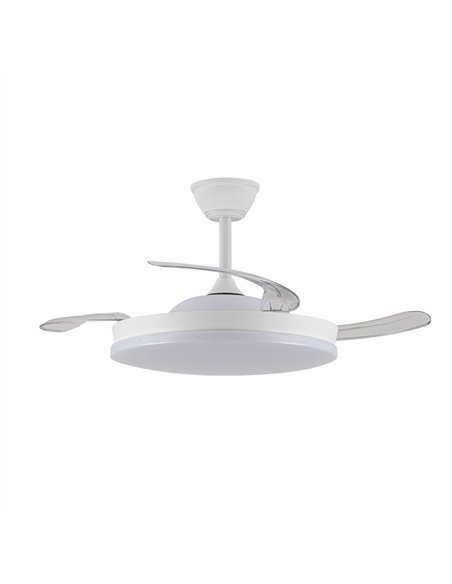 Ventilador LED aspas retráctiles Stars Evo 72W 7920Lm CCT Dim Smart