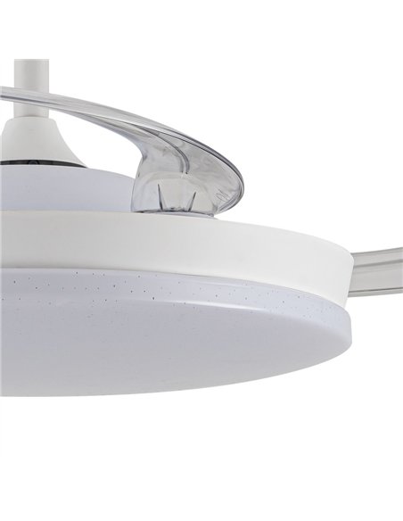 Ventilador LED aspas retráctiles Stars Evo 72W 7920Lm CCT Dim Smart