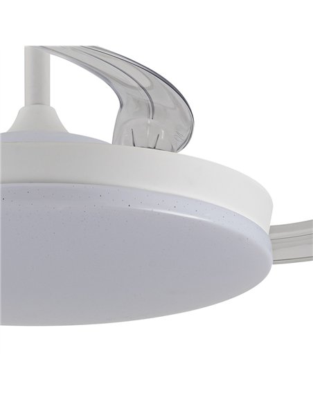 Ventilador LED aspas retráctiles Stars Evo 72W 7920Lm CCT Dim Smart