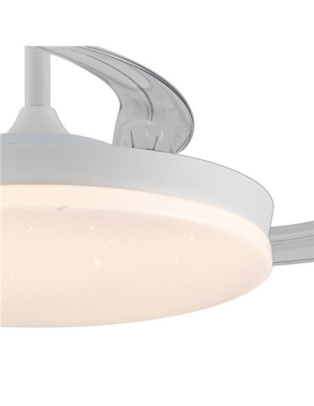 Ventilador LED aspas retráctiles Stars Evo 72W 7920Lm CCT Dim Smart