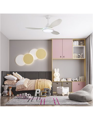 Ventilador de techo LED Stel TL RGB 31W 2980Lm CCT Dim