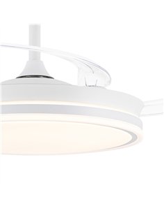 Ventilador LED aspas retráctiles Evo Blanco 72W 7920Lm CCT Dim Smart 2