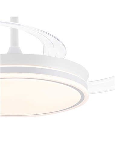 Ventilador LED aspas retráctiles Evo Blanco 72W 7920Lm CCT Dim Smart