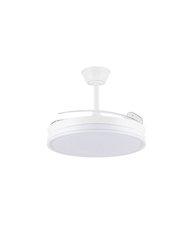 Ventilador LED aspas retráctiles Evo Blanco 72W 7920Lm CCT Dim Smart