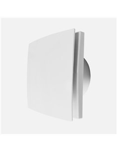 Extractor Baño Lille Blanco 15w 16x16x9,5cm Cuadrado Para Tubos 10cm