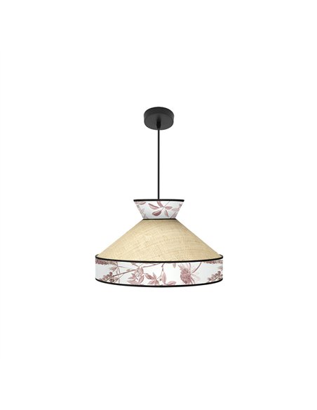 Colgante Constantinopla 1xe27 Beis/rojo Regx40x40cm