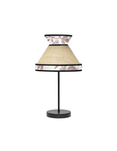 Sobremesa Peq. Constantinopla 1xe14 Beis/rojo 45x20x20cm