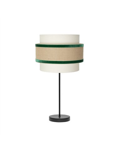 Sobremesa Gr. Cornalina 1xe27 Beis/verde  30d