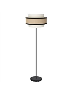 Pie Salon Cornalina 1xe27 Beis/negro 166x40x40cm