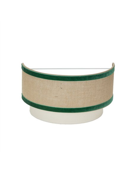 Aplique Cornalina 1xe27 Beis/verde  30d