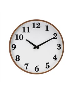 Reloj De Pared Lisbon Madera Osc/blan 30d Mov.cont