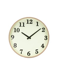 Reloj De Pared Lisbon Madera/vainilla 30d Mov.cont