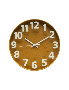 Reloj De Pared Mouse Amarillo 30d Mov.continuo