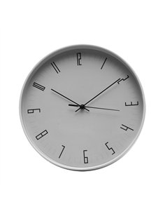 Reloj De Pared Lemur Gris 30d Mov.continuo