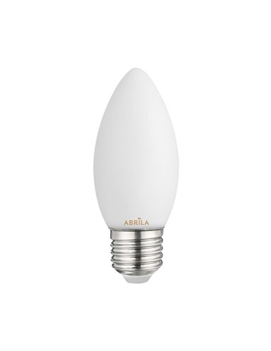 Bombilla Vela Filam.opal 6w 6000k Abrila E27  540lm 9,7x3,5x3,5cm