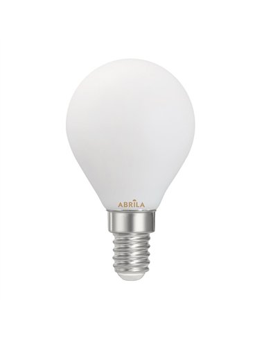 Bombilla Esferica Filam.opal 4w 3000k Abrila E14  360lm 7,8x4,5x4,5cm