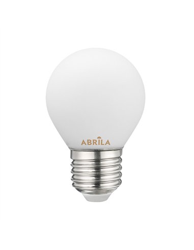 Bombilla Esferica Filam.opal 4w 6000k Abrila E27  360lm  7,2x4,5x4,5 Cm