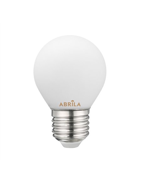 Bombilla Esferica Filam.opal 4w 6000k Abrila E27  360lm  7,2x4,5x4,5 Cm
