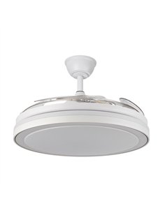 Ventilador Dc Esparta Maxi 80w 10255lm Blanco 132d 5asp 3000-4000-6000k Remoto+temporizador+memoria 2