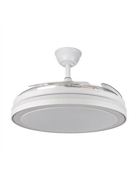 Ventilador Dc Esparta Maxi 80w 10255lm Blanco 132d 5asp 3000-4000-6000k Remoto+temporizador+memoria
