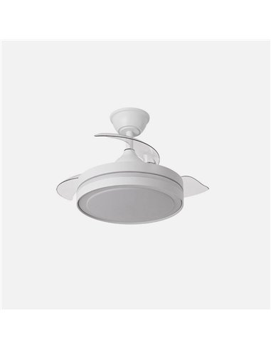 Ventilador Dc Esparta Peque 44w 5182lm Blanco 72d 3asp 3000-4000-6000k Remoto+temporizador+memoria