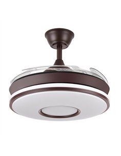 Ventilador Dc Dani Mini 59w Marron 4asp 91d 6980lm 3000-4000-6000k Reg.intensidad Remoto,memoria,temporizador 2