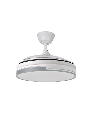 Ventilador Dc Papiro 59w Blan/gris 3asp.107d 6980l 3000-4000-6000k Remot+mem+tempo