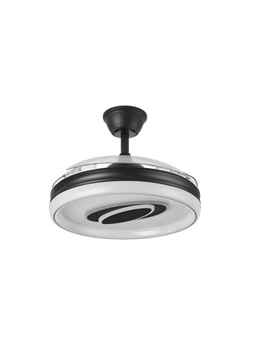 Ventilador Dc Maracana 57w Negro 3asp.107d 5980lm 3000-4500-6500k Reg.intensidad+remoto+memoria+temporizador