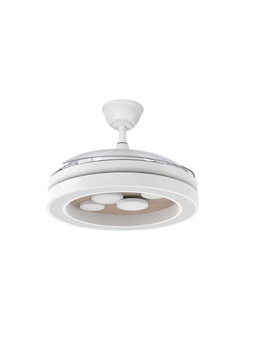 Ventilador Dc Cupido 55w Blanco/haya 3asp.107d 4960l 3000-4500-6500k Reg.intensidad+remoto+memoria+temporizador