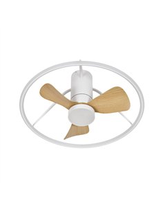 Ventilador Dc Oporto 46w Blan/haya 3asp.66d 4600lm 3000-4000-6500k 6vel Remot,tempo,3int.rg 2