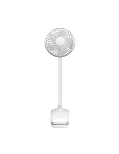 Ventilador Sobremesa C/pinza Sines Blanco 5w 3+1velocidades Recargable Alimen.usb 5asp Motor Dc 36x12,5x11,5cm Inalambrico 2