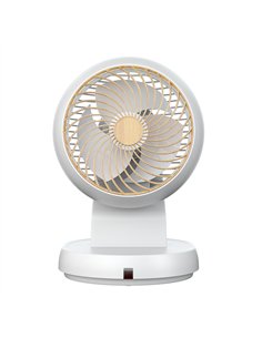 Ventilador Sobremesa Urbel Blanco/haya 30w 4vel 31,5x 21x24cm Oscilación 3d Remoto, Temporizador 2