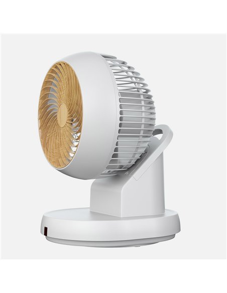 Ventilador Sobremesa Urbel Blanco/haya 30w 4vel 31,5x 21x24cm Oscilación 3d Remoto, Temporizador