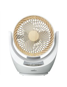 Ventilador Sobremesa Navia Blanco/haya 40w 4velocidades Orient Rotatorio,remoto,temporizadpr Y Display 34x28,7x23,5cm 2