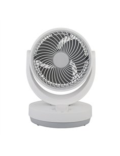 Ventilador Sobremesa Blanco/gris Lagos 3velocidades 35w 3aspas Orientable 29,8x22,6x20,6cm 2
