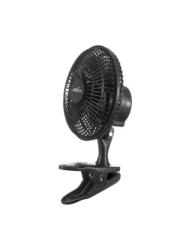 Ventilador Sobrem.c/pinza Nervion Negro 2velocidades 20w  2en1 30x20x16cm