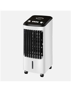 Climatizador Evaporativo Impala Blanco/negro 80w 3vel 4litros Oscilante,portatil C/acumulador De Frio 57x26,5x23 2