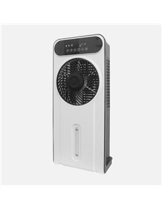 Ventilador  Opium Blanco/negro 12vel 35w Acumulad. Frio 5asp 5litros 66,8x29x20cm Remoto,temporizador 2