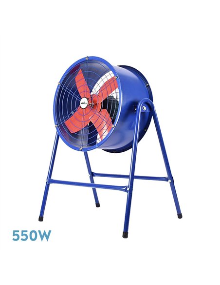 Ventilador Indust.torrente Azul/rojo 550w 1vel 4aspas C/soprte 103x58x27cm