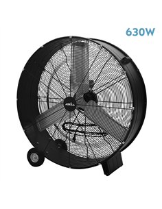 Ventilador Industrial Maximum 630w Negro 97,6d 2 Velocid.3asp.alum.ruedas 100x97,6x42cm