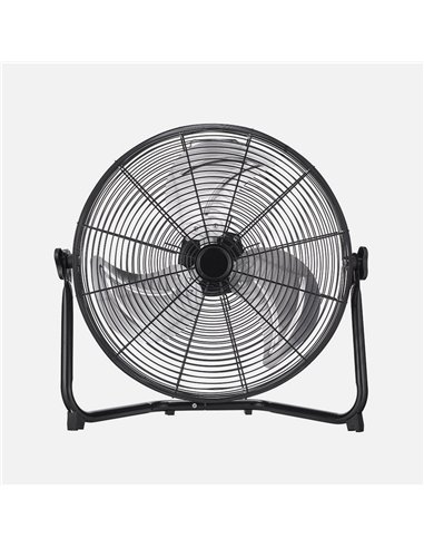 Ventilador Industrial Midas 100w Negro/cromo 46d  3 Velocidades,orientable 51x55x22 Cm