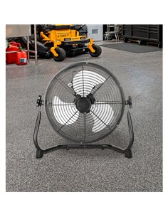 Ventilador Industrial Midas 120w Negro/cromo 55d  3 Velocidades,orientable 59x62x22 Cm 2