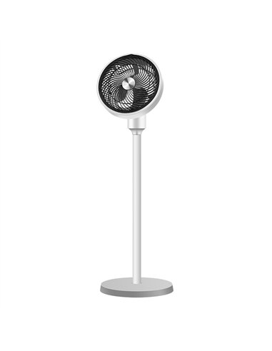 Ventilador De Pie Vencejo Blanco/negro 45w 3velocidades 32/105x34,5x 34,5cm C/remoto Y Temporizador