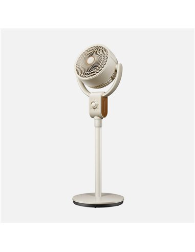 Ventilador De Pie Montenegro Beis/haya 40w 3velocidades 3aspas Fijo Y Rotat.91,5x32x30,5cm 